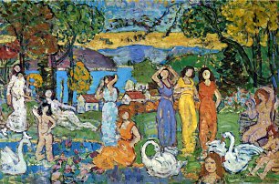 Maurice Prendergast the picnic Wandbild