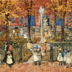 Maurice-Prendergast-west-church-boston