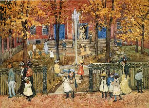 Maurice Prendergast west church boston Wandbild