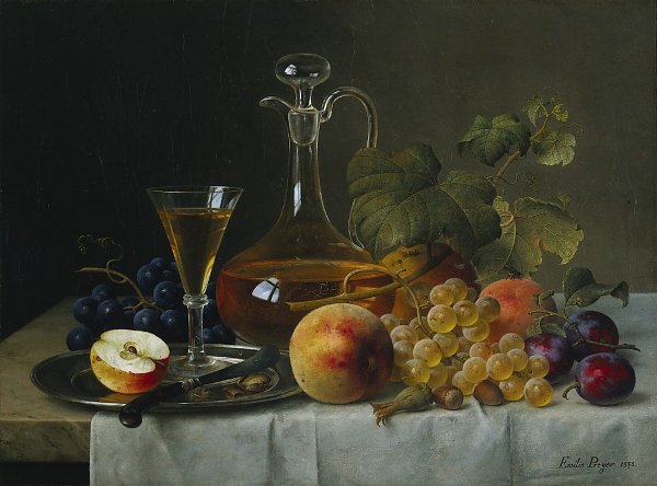 Emilie Preyer Fruechtestillleben1873 Wandbild