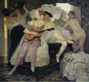 Leo Putz Behind the Scenes Wandbild