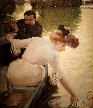 Leo Putz Idyl Wandbild