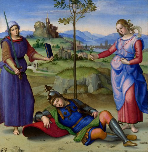 Raffael An Allegory Wandbild