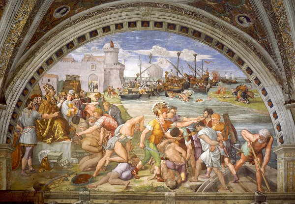 Raffael Battle of Ostia Wandbild