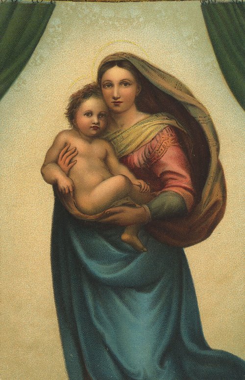 Raffael Die Sixtinische Madonne Wandbild