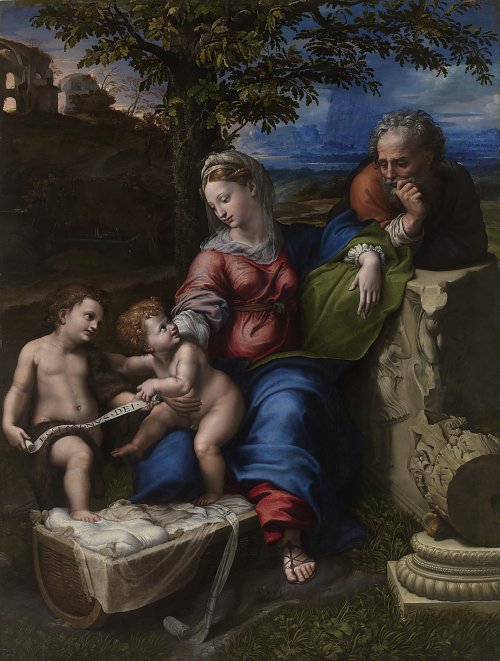 Raffael Holy Family below the Oak Wandbild