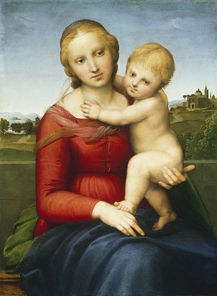 Raffael Madonna mit Kind Wandbild