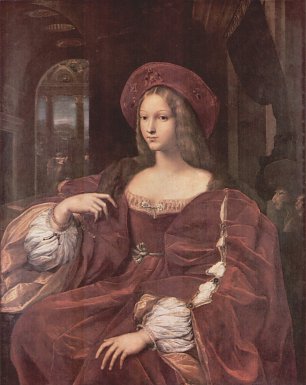 Raffael Portraet der Johanna von Aragon Wandbild