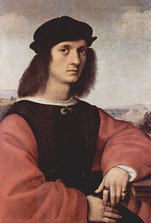 Raffael Portraet des Angelo Doni Wandbild