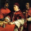 Raffael-Portraet-des-Papstes-Leo-X-mit-seinen-Vettern-den-Kardinaelen-Giulio-de-Medici-und-Luigi-de-Rossi