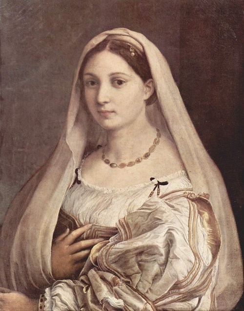 Raffael Portraet einer Frau Wandbild