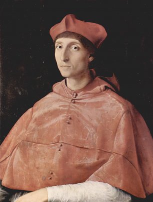 Raffael Portraet eines Kardinals Wandbild