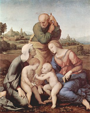 Raffael Sacra Familia Canigiani Wandbild