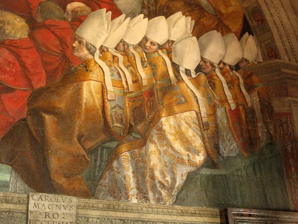 Raffael The Coronation of Charlemagne Wandbild