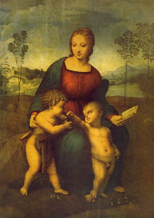 Raffael madonna stieglitz Wandbild