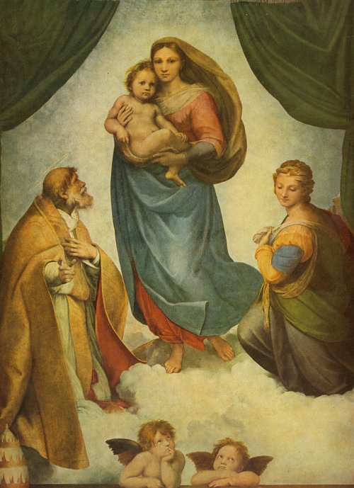 Raffael sixtinische madonna Wandbild