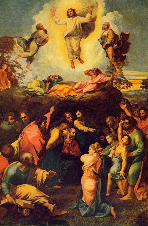 Raffael verklaerung christi Wandbild