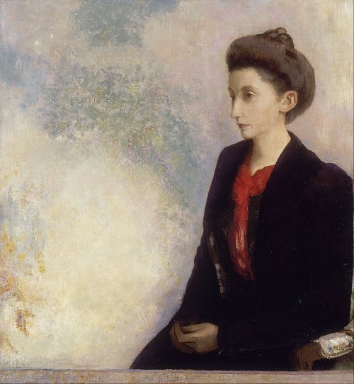 Odilon Redon Baroness Robert de Domecy Wandbild