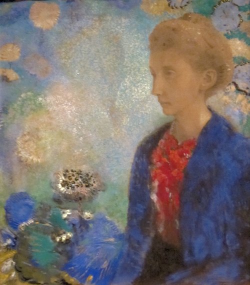 Odilon Redon Baronne de Domecy Wandbild