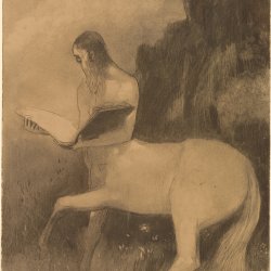 Odilon-Redon-Centaure-lisant