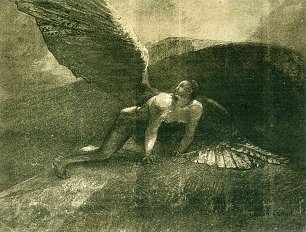 Odilon Redon Fallen angel Wandbild