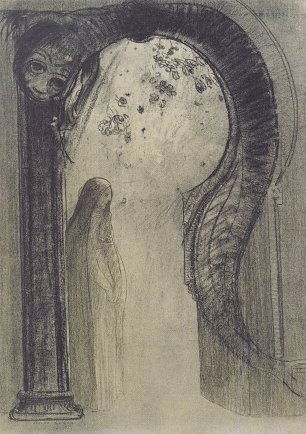 Odilon Redon Frau mit Schlange Wandbild
