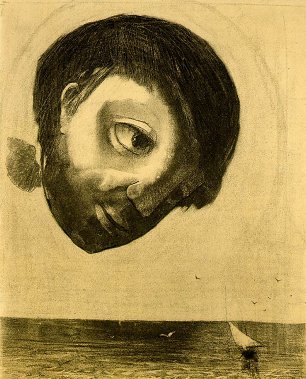 Odilon Redon Guardian spirit of the waters Wandbild