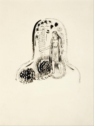 Odilon Redon Jeune Fille dans un Jardin de Fleurs Wandbild