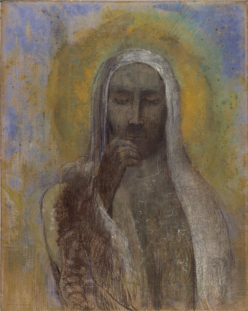 Odilon Redon Le christ du silence Wandbild