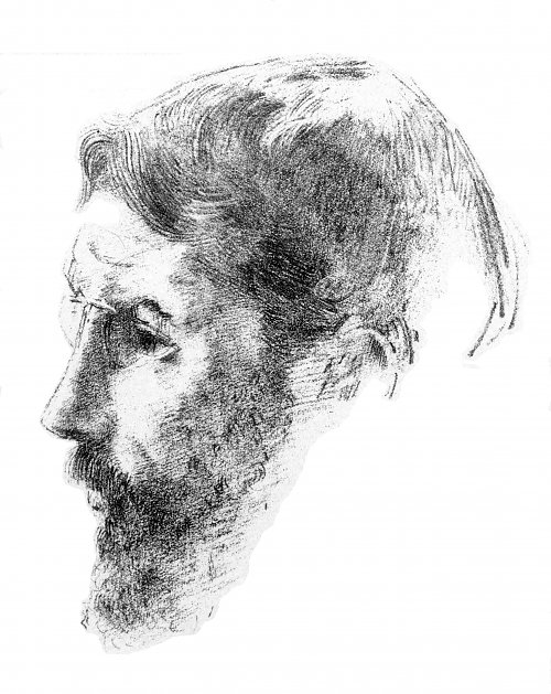 Odilon Redon Portrait of Bonnard Wandbild