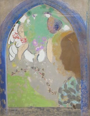 Odilon Redon Profile of a Woman in the Window Wandbild