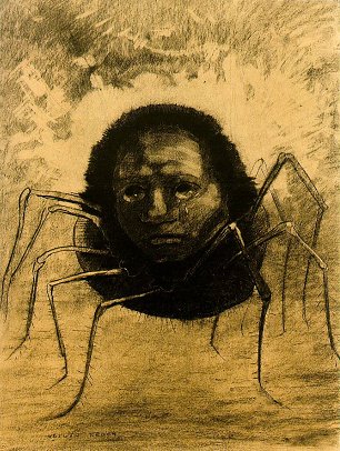 Odilon Redon The crying spider Wandbild
