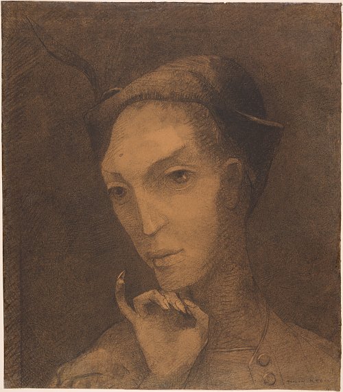 Odilon Redon The fool Wandbild