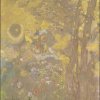 Odilon-Redon-Trees-on-a-yellow-Background
