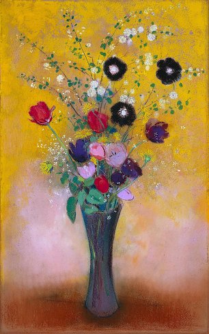 Odilon Redon Vase of Flowers Wandbild