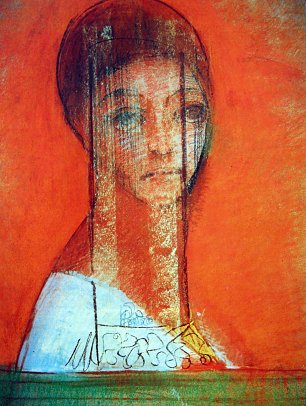 Odilon Redon Veiled Woman Wandbild