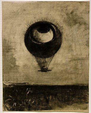 Odilon Redon eye balloon Wandbild