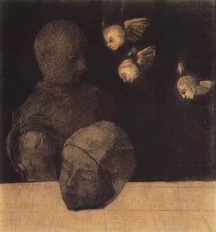 Odilon Redon severed head 1878 Wandbild