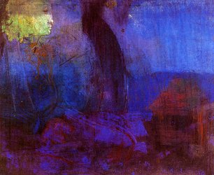 Odilon Redon sitting figure Wandbild