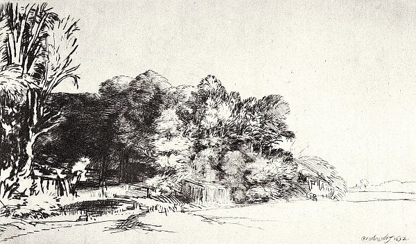 Rembrandt van Rijn Der Waldsaum Wandbild