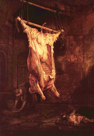 Rembrandt van Rijn Der geschlachtete Ochse Wandbild
