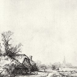 Rembrandt-van-Rijn-Die-Huetten-am-Kanal