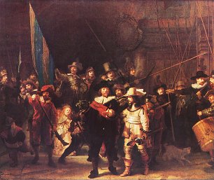 Rembrandt van Rijn Die Nachtwache Wandbild