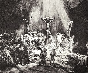 Rembrandt van Rijn Die drei Kreuze 1 Wandbild