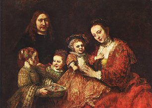 Rembrandt van Rijn FamilienPortrait Wandbild