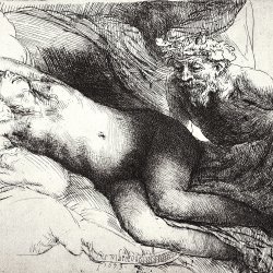 Rembrandt-van-Rijn-Jupiter-und-Antiope-1