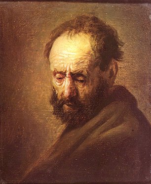 Rembrandt van Rijn Kopf eines Mannes 1 Wandbild