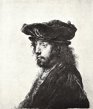 Rembrandt van Rijn Portrait eines Orientalen 2 Wandbild