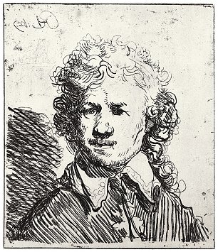 Rembrandt van Rijn SelbstPortrait 14 Wandbild