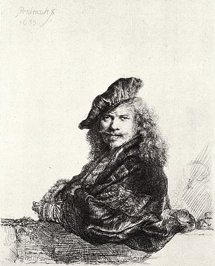 Rembrandt van Rijn SelbstPortrait 19 Wandbild